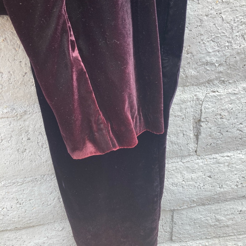 Vintage Wine Velvet Trousers - Picture 3 of 8